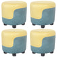 Popular Round Pouf Chair Contrast Color Cotton Water Resistant Footstool Ottoman Yellow-Green 4 Piece Set Clearhalo 'furn' 'furn_ottomans_poufs' 'Furniture' 'Living Room Furniture' 'Ottomans & Poufs' 'ottomans_poufs' 5943216