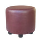 Popular Round Pouf Chair Contrast Color Cotton Water Resistant Footstool Ottoman Brown 1 Piece Clearhalo 'furn' 'furn_ottomans_poufs' 'Furniture' 'Living Room Furniture' 'Ottomans & Poufs' 'ottomans_poufs' 5943217