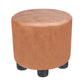 Popular Round Pouf Chair Contrast Color Cotton Water Resistant Footstool Ottoman Khaki 1 Piece Clearhalo 'furn' 'furn_ottomans_poufs' 'Furniture' 'Living Room Furniture' 'Ottomans & Poufs' 'ottomans_poufs' 5943232
