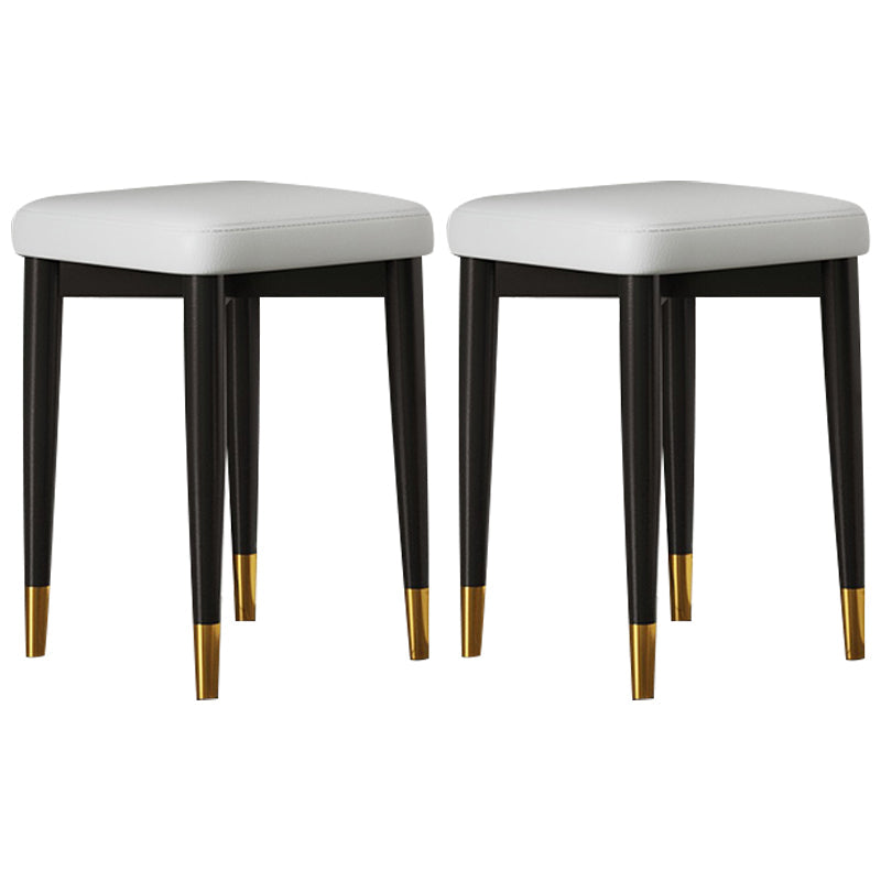 Contemporary Tear Resistant Ottaman Square Orange Velvet Standard Grey 2 Piece Set Clearhalo 'furn' 'furn_ottomans_poufs' 'Furniture' 'Living Room Furniture' 'Ottomans & Poufs' 'ottomans_poufs' 5943287