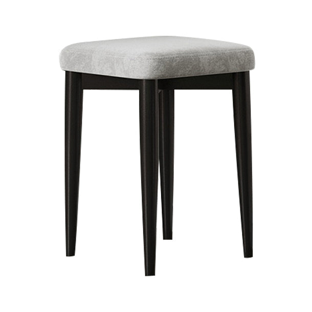 Contemporary Tear Resistant Ottaman Square Orange Velvet Standard Dark Gray 1 Piece Clearhalo 'furn' 'furn_ottomans_poufs' 'Furniture' 'Living Room Furniture' 'Ottomans & Poufs' 'ottomans_poufs' 5943300