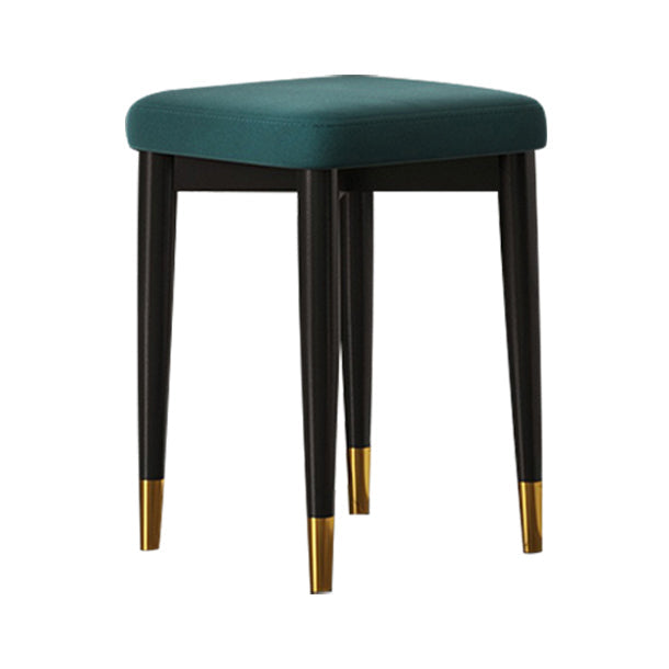 Contemporary Tear Resistant Ottaman Square Orange Velvet Standard Dark Green 1 Piece Clearhalo 'furn' 'furn_ottomans_poufs' 'Furniture' 'Living Room Furniture' 'Ottomans & Poufs' 'ottomans_poufs' 5943318