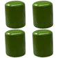 Modern PU Leather Pouf Chair Plain Cylinder Shape Nailhead Trim Sherpa Pouf 13"L x 13"W x 16"H Green 4 Piece Set Clearhalo 'furn' 'furn_ottomans_poufs' 'Furniture' 'Living Room Furniture' 'Ottomans & Poufs' 'ottomans_poufs' 5943341
