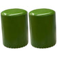 Modern PU Leather Pouf Chair Plain Cylinder Shape Nailhead Trim Sherpa Pouf 13"L x 13"W x 18"H Green 2 Piece Set Clearhalo 'furn' 'furn_ottomans_poufs' 'Furniture' 'Living Room Furniture' 'Ottomans & Poufs' 'ottomans_poufs' 5943343