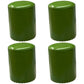 Modern PU Leather Pouf Chair Plain Cylinder Shape Nailhead Trim Sherpa Pouf 13"L x 13"W x 18"H Green 4 Piece Set Clearhalo 'furn' 'furn_ottomans_poufs' 'Furniture' 'Living Room Furniture' 'Ottomans & Poufs' 'ottomans_poufs' 5943344