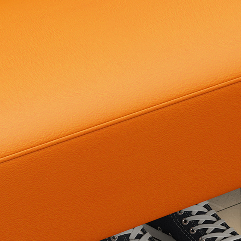 Modern Tear Resistant Standard Solid Color Leather Indoor Standard Clearhalo 'furn' 'furn_ottomans_poufs' 'Furniture' 'Living Room Furniture' 'Ottomans & Poufs' 'ottomans_poufs' 5943457