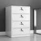 Fireproof File Cabinet Metal Locking Drawers Plain Vertical File Cabinet White 4 Clearhalo 'Filing Cabinets' 'filling_cabinets' 'furn' 'furn_filling_cabinets' 'Furniture' 'Office Furniture' 5943599
