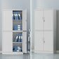 Gabinete de archivo de metal vertical moderno con cerradura y almacenamiento