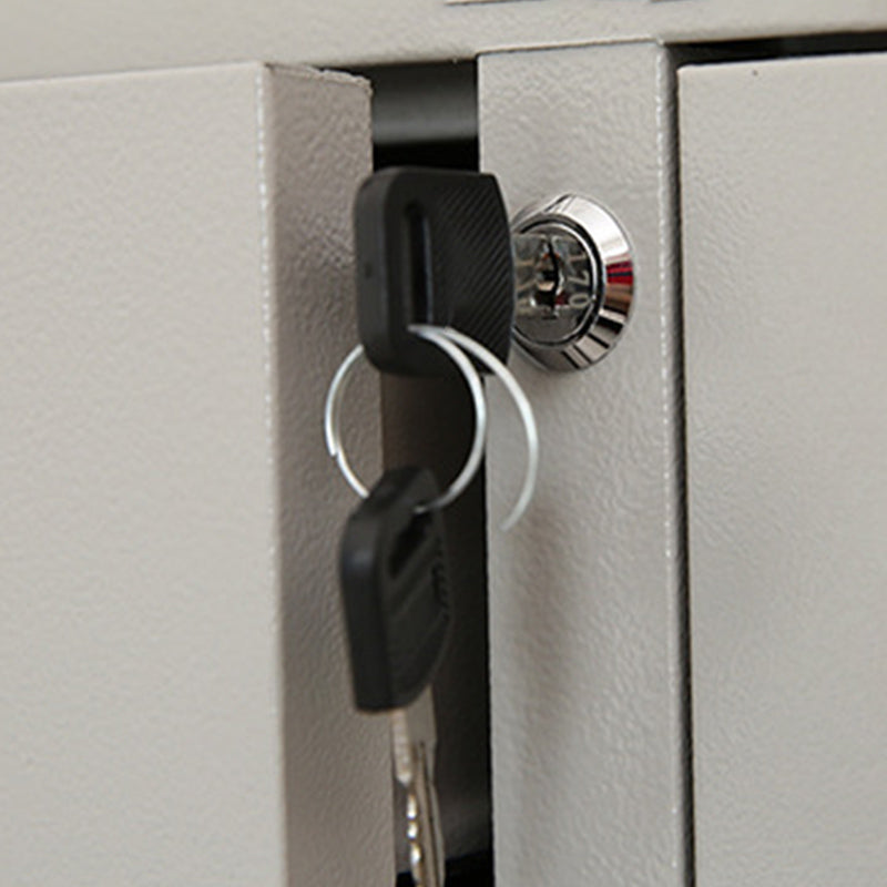 Gabinete de archivo de metal vertical moderno con cerradura y almacenamiento