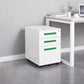 Armoire de fichiers en métal de bureau moderne 3 tiroirs armoire verticale avec verrouillage et stockage