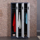Contemporary Cabinet for Home White Metal Storage Cabinet with Hinged Doors