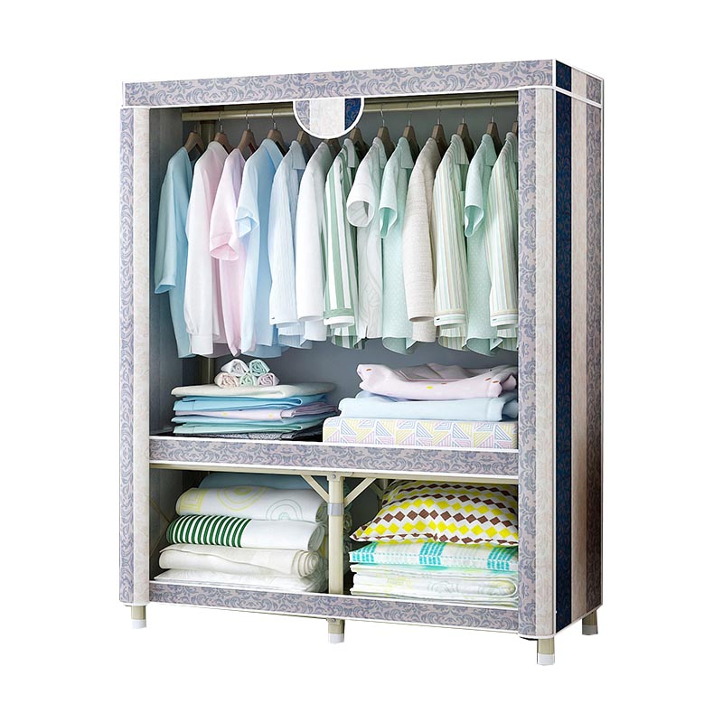 Hedendaagse stijl garderobe stalen slaapkamer garderobe kast met deur