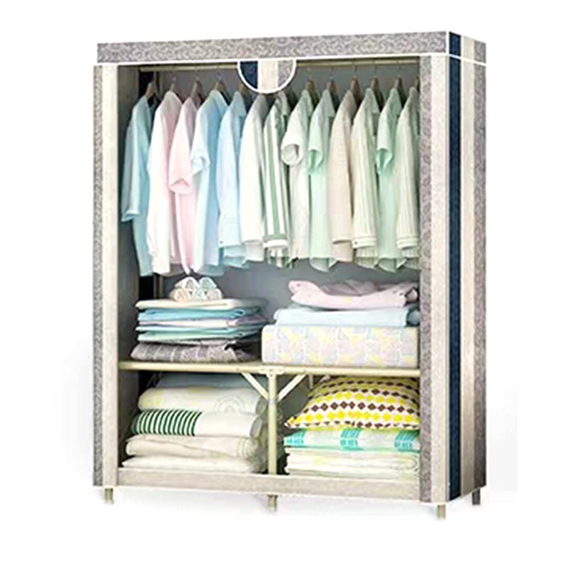 Hedendaagse stijl garderobe stalen slaapkamer garderobe kast met deur