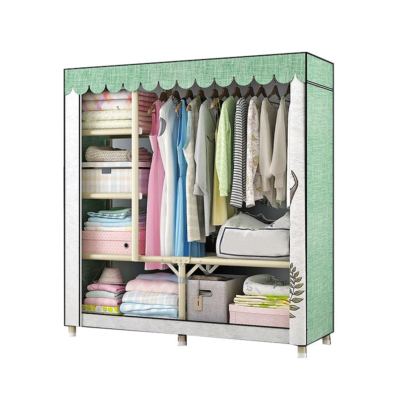 Hedendaagse stijl garderobe stalen slaapkamer garderobe kast met deur