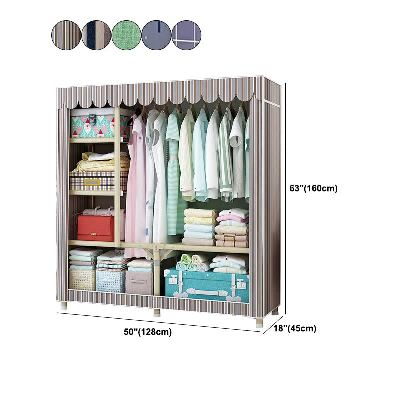 Hedendaagse stijl garderobe stalen slaapkamer garderobe kast met deur