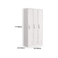 Contemporary Style Wardrobe Steel Home Wardrobe Closet,35.43" D x 16.54" W x 70.87" H