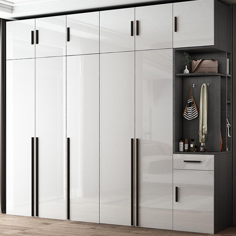 Modern Style Wooden Wardrobe White Colour Wardrobe Closet for Bedroom