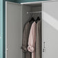 Contemporary Hinged Wardrobe Cabinet Steel Wardrobe Armoire for Home Clearhalo 'Armoires & Wardrobes' 'armoires_wardrobes' 'Bedroom Furniture' 'furn' 'furn_armoires_wardrobes' 'Furniture' 5943972