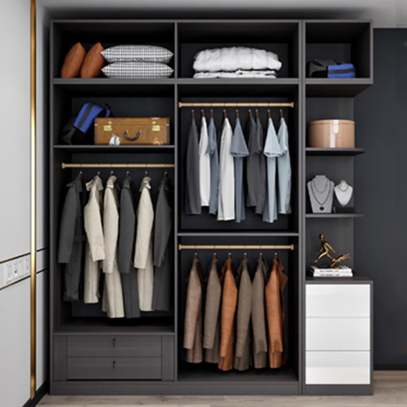 Coupe de tissu moderne en bois blanc inclus le placard de garde-robe pour la maison