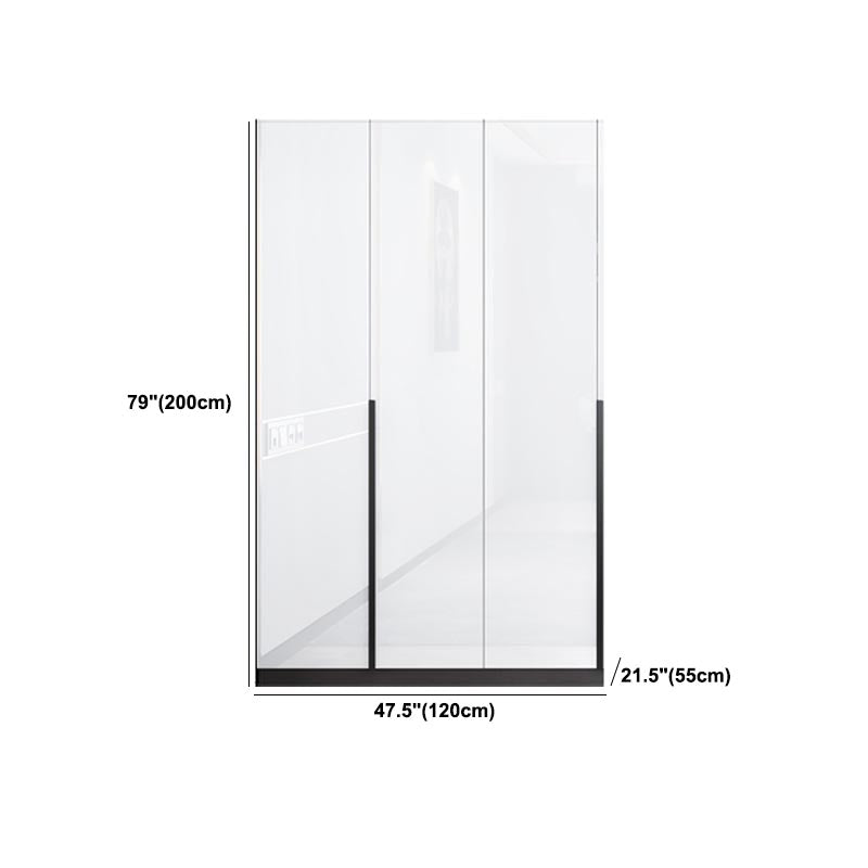 Coupe de tissu moderne en bois blanc inclus le placard de garde-robe pour la maison