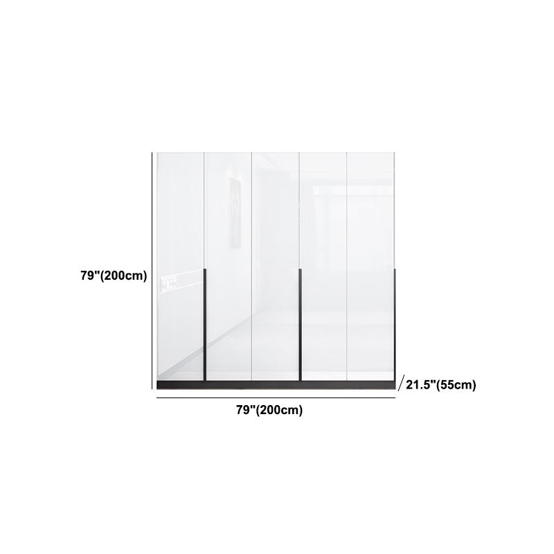 Coupe de tissu moderne en bois blanc inclus le placard de garde-robe pour la maison