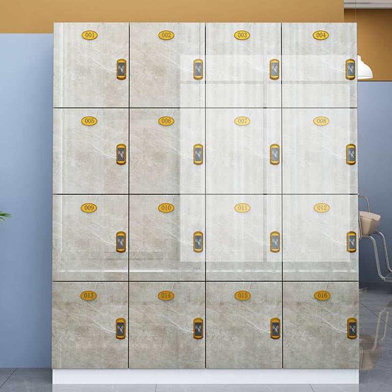 Moderne gespiegelde afwerking Niet-hangende armoire vervaardigde houten opbergkast