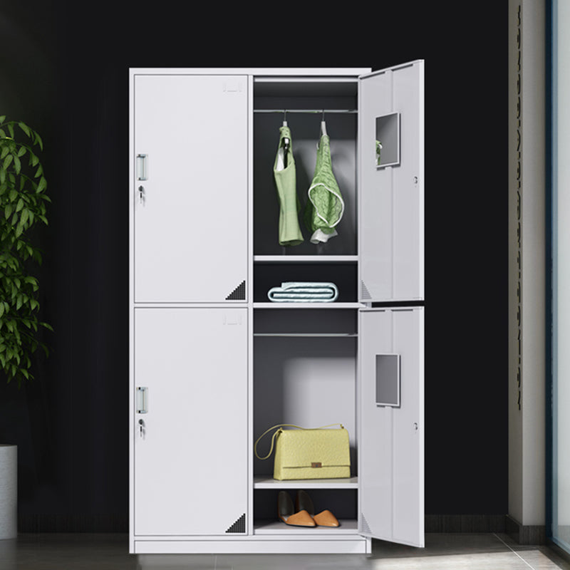 Modern Style Metal Wardrobe White Colour Wardrobe Closet for Home