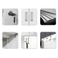 Modern Style Metal Wardrobe White Colour Wardrobe Closet for Home