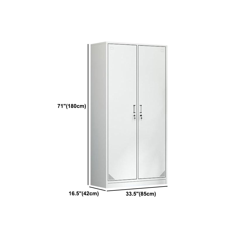 Modern Style Metal Wardrobe White Colour Wardrobe Closet for Home