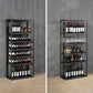 Industrial Floor Wine Shelf Metal Wine Glass Stemware Rack Holder 13.78" Wide Clearhalo 'furn' 'furn_wine_racks' 'Furniture' 'Kitchen & Dining Furniture' 'Wine Racks' 'wine_racks' 5944109
