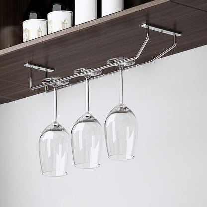 Porta moderna in vetro e stelo in vetro di vino in metallo in Chrome