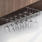 Metal Hanging Wine Glass Rack Modern Glass & Stemware Holder in Chrome