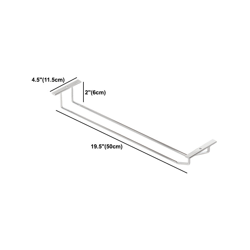 Porta moderna in vetro e stelo in vetro di vino in metallo in Chrome