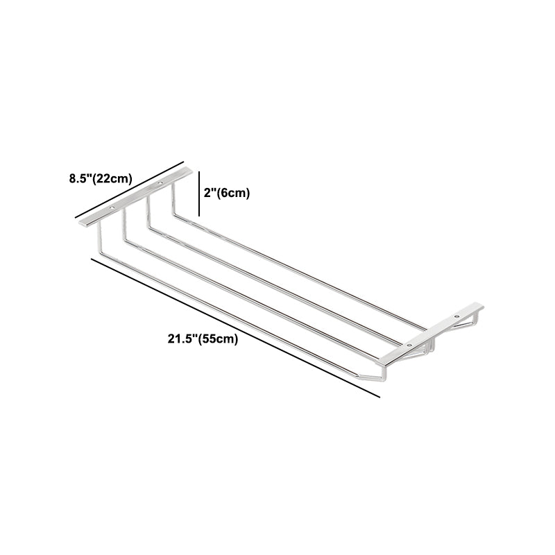 Porta moderna in vetro e stelo in vetro di vino in metallo in Chrome