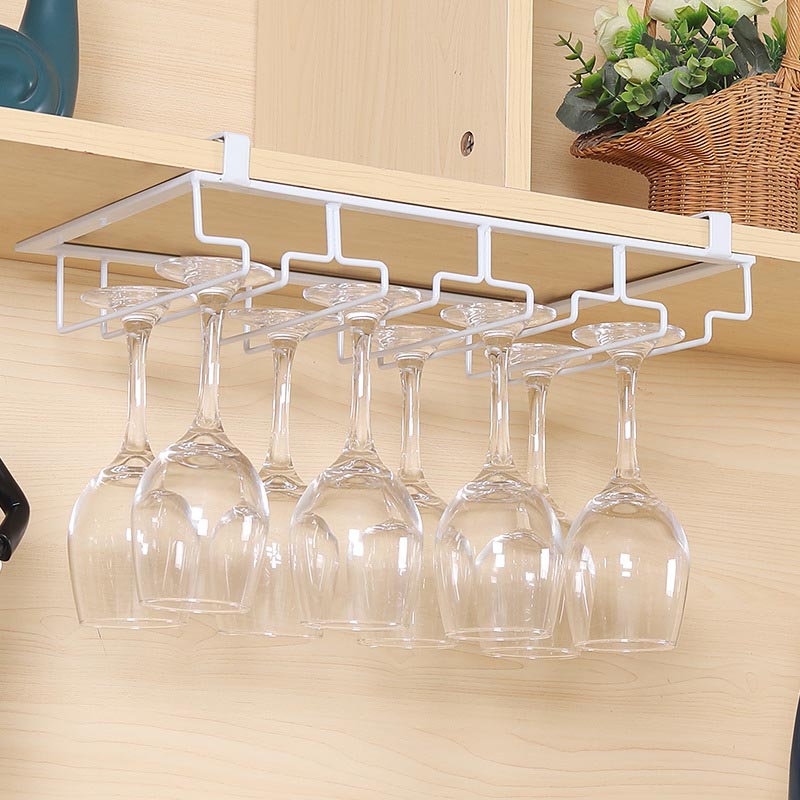 現代の吊りワイングラスラックメタルガラス＆ステムウェアホルダー用キッチン