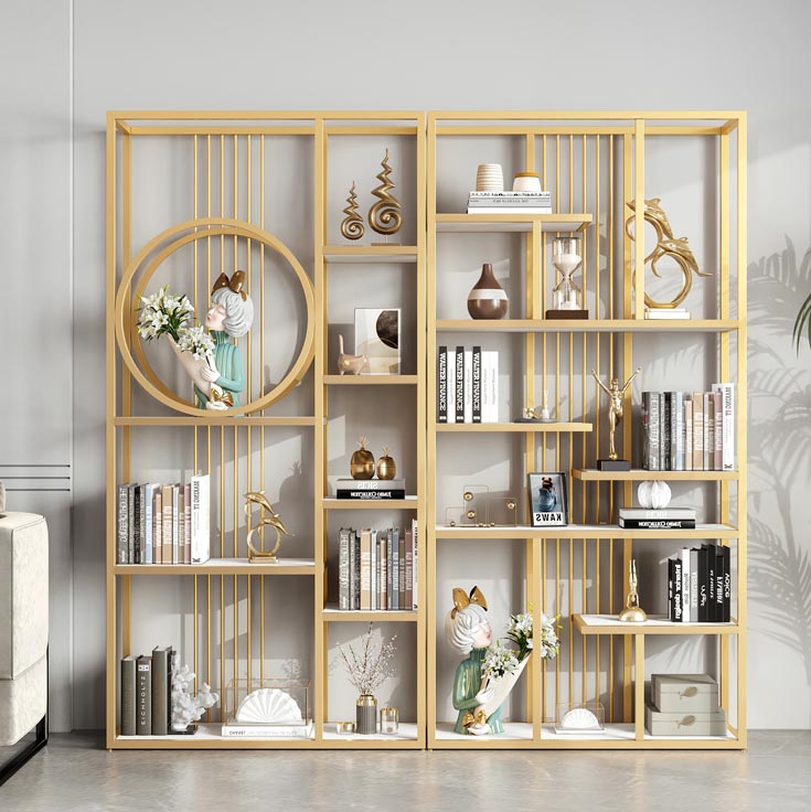 Contexte de bouteille de vin de luxe Rack de bouteille en métal avec étagère