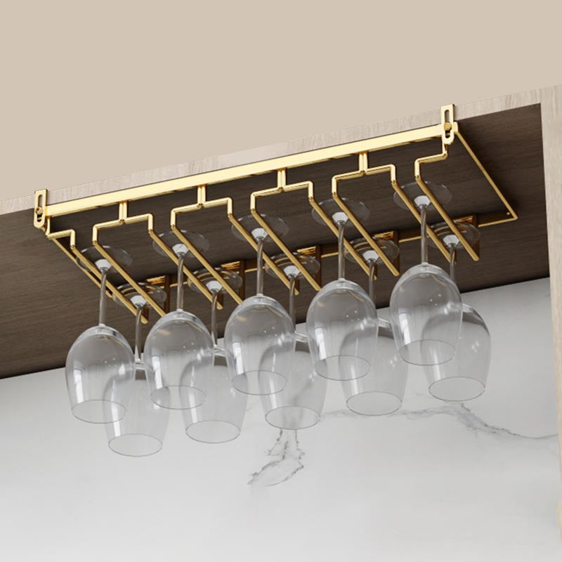 Porta in metallo in metallo di vetro e stampo moderno in vetro e stelo sotto mobile