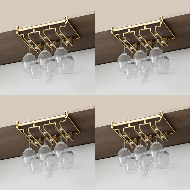 Porta in metallo in metallo di vetro e stampo moderno in vetro e stelo sotto mobile