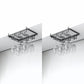 Modern Hanging Glass & Stemware Holder Metal Glass Rack Under Cabinet