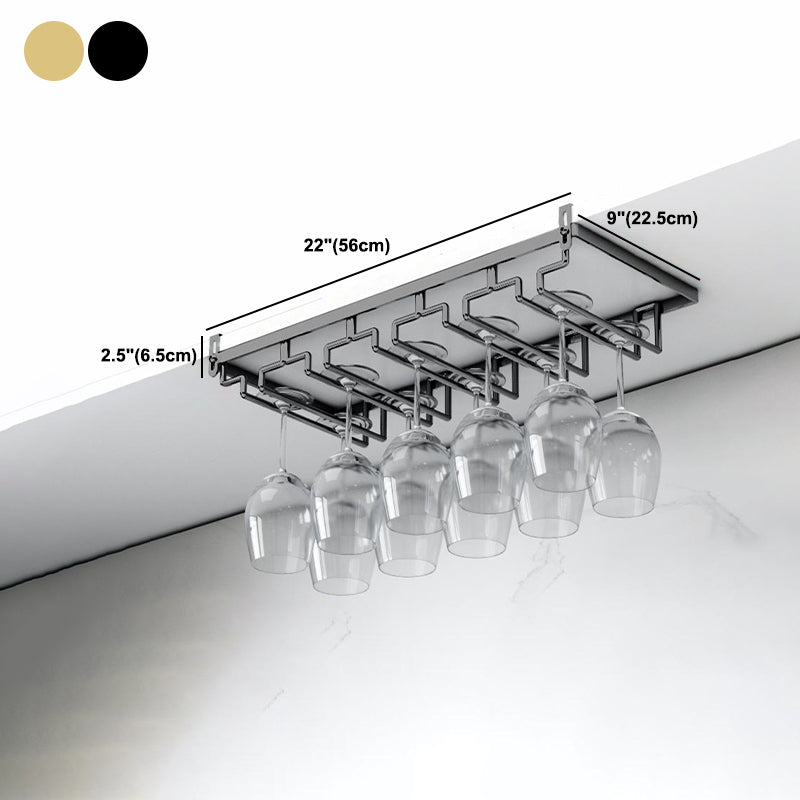 Porta in metallo in metallo di vetro e stampo moderno in vetro e stelo sotto mobile