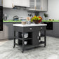Carrello da cucina rotolante in stile moderno in marmo rettangolare cucina carrello con cassetto