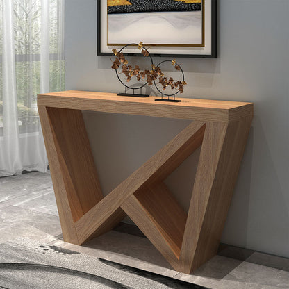 Tavolo da console in legno da 12 "W tavolo da accento moderno di metà secolo per Hall