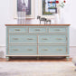 Glam -dressoir vervaardigd houten opbergkast dressoir met 5/7 laden