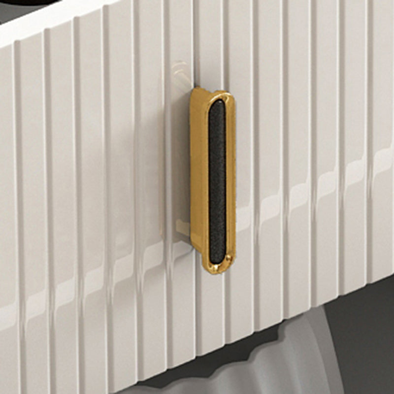 Glam Stone opbergkast slaapkamer kist in wit met laden