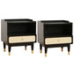 Contemporary Accent Table Nightstand One Drawer Bed Nightstand With Cabinets