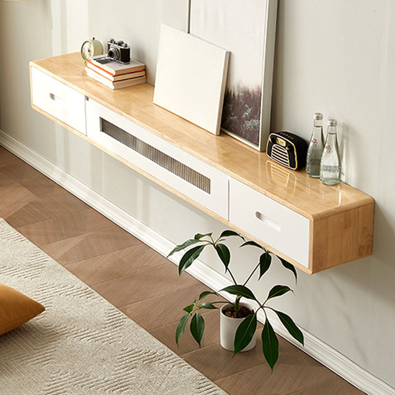 Scandinavian Solid Wood TV Console 2-Drawer 1-Door Floating TV Stand Clearhalo 'furn' 'furn_tv_stands_entertainment_centers' 'Furniture' 'Living Room Furniture' 'TV Stands & Entertainment Centers' 'TV Stands & Media Storage Furniture' 'tv_stands_entertainment_centers' 5944574