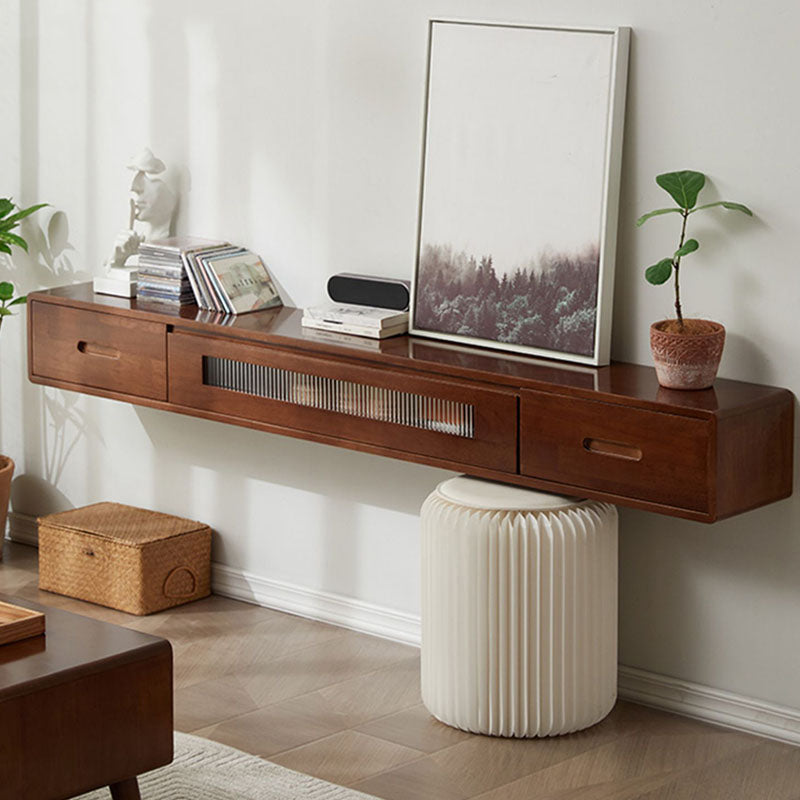 Scandinavian Solid Wood TV Console 2-Drawer 1-Door Floating TV Stand Clearhalo 'furn' 'furn_tv_stands_entertainment_centers' 'Furniture' 'Living Room Furniture' 'TV Stands & Entertainment Centers' 'TV Stands & Media Storage Furniture' 'tv_stands_entertainment_centers' 5944583