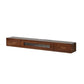 Scandinavian Solid Wood TV Console 2-Drawer 1-Door Floating TV Stand 70.9"L x 9.8"W x 7.9"H Walnut Clearhalo 'furn' 'furn_tv_stands_entertainment_centers' 'Furniture' 'Living Room Furniture' 'TV Stands & Entertainment Centers' 'TV Stands & Media Storage Furniture' 'tv_stands_entertainment_centers' 5944587