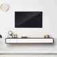 Rubberwood 9.45" D TV Stand Nordic Floating TV Stand with Storage Drawers Walnut White Wood Clearhalo 'furn' 'furn_tv_stands_entertainment_centers' 'Furniture' 'Living Room Furniture' 'TV Stands & Entertainment Centers' 'TV Stands & Media Storage Furniture' 'tv_stands_entertainment_centers' 5944639