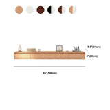 Nordic Wall-Mounted TV Console Solid Wood 2-Drawer Floating TV Stand Console